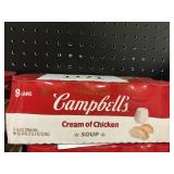 Campbells cream of  chicken  soup 8 cans