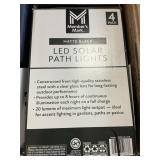 LED solar path lights 4-pack