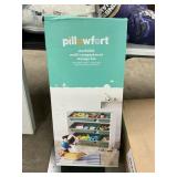 Pillowfort stackable multi compartment storage bin