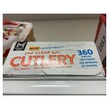 Clear cutlery 360pcs