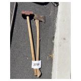 Axe- sledgehammer lot-used
