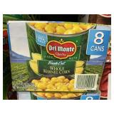 Del Monte whole kernel corn 8 cans
