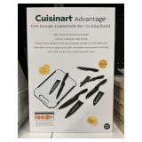Cuisinart 11pc ceramic coated knife & board set