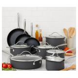 15-pc HG hard anodized nonstick cookware set