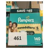 Pampers 140 diapers size 5