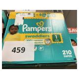 Pampers 210 diapers size 1