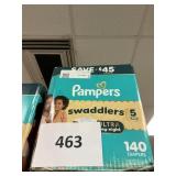Pampers 140 diapers size 5
