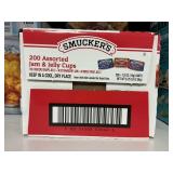 Smuckers 200 assorted jam & jelly cups