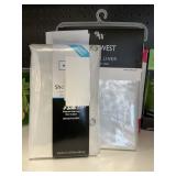 2-Clear shower curtians