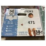 Premium diapers 138 ct size 6