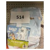 Bluey silk touch throw 60inx70in