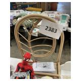 Pillowfort rattan leaf wall shelf24inHx16inW