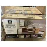 Briggs Coll burl wood coffee table