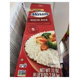 Minute white rice 72oz