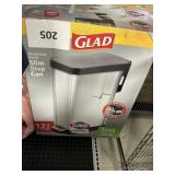 Glad SS slim step can 12 gal