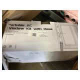 Portable AC window kit w/ hose