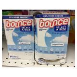 Bounce dryer sheets 2-400 ct