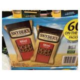 Snyders mini pretzels 60-1.5 oz bags