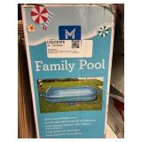 Inflatable family pool 10 ft long