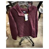 Lands End quilted pullover M
