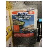 Hefty food storage containers 60 pcs