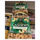 Whole cashews w/ sea salt 2-33 oz
