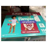 Pampers 100 diapers size 6