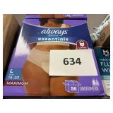 Always discreet 56 underwear L womens