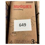 Huggies 132 diapers size 3