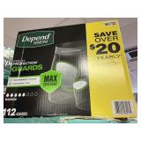 Depend Men guards 112 ct