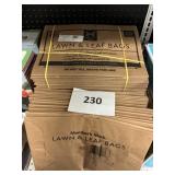 Lawn & leaf bags 5-20ct 16inWx12inDx35inH