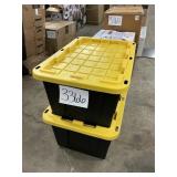 2 ct Black/yellow totes 30inx20in