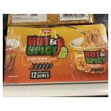Nissin Hot & Spicy chicken 12 bowls