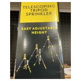 Telescoping tripod sprinkler