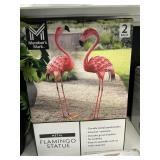 Metal Flamingo statue