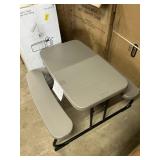 Lifetime gray kids folding picnic table