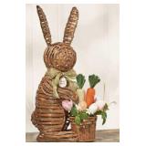 27in Woven bunny decor