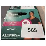 Depend 92 womens underwear S 92 ct