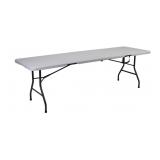 8ft Portable fold in half table