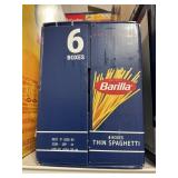Barilla thin spaghetti 6 boxes