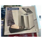 Tramontina 2-1.6 gall step on SS trash can