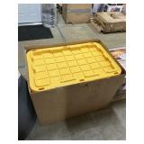 4 ct Black totes/ yellow lids 30inx20in