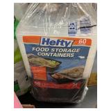 Hefty food storage containers 60pcs