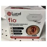lucid fio OTC hearing aids 1 pair-silver