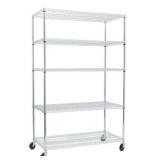 Seville 5-tier steel wire shelving
