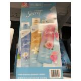 Secret dry spray 3 cans