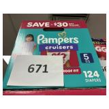 Pampers 124 diapers size 5