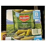 Del Monte cut green beans 8 cans