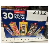 Variety pack full size candy bars