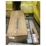 Large area rug- vinyl flooring 2 boxes- MUST take